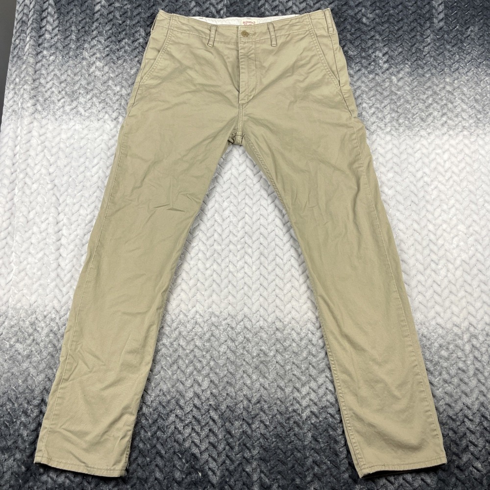 Levi's Strauss Two Horse Brand Mens Khaki Pants 32x32" Casual Dress Tan Trousers
